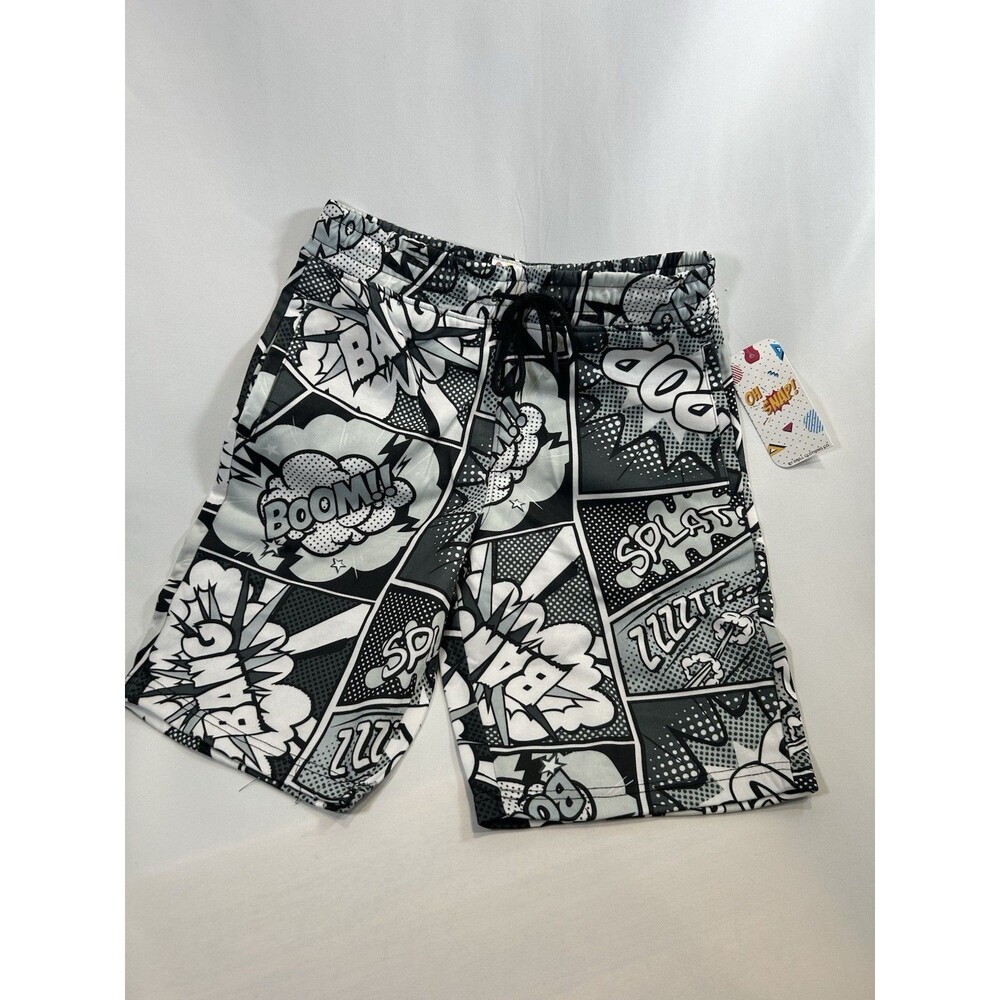 OH SNAP! Comic Pop Art Print Drawstring Shorts Men's Size Small